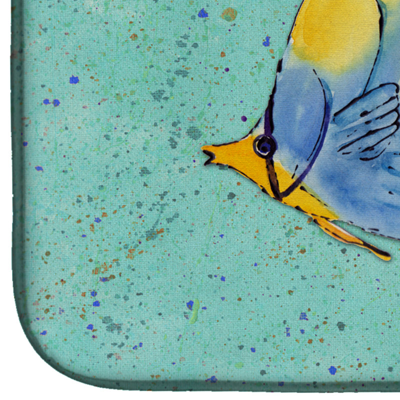 Tapis tropical pour le séchage des poissons, Bleu