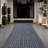 Runner Rug Hallway Non Slip Rubber Back Custom Size As Carpet Doormat Throw Rug Grey Striped-1605794310
