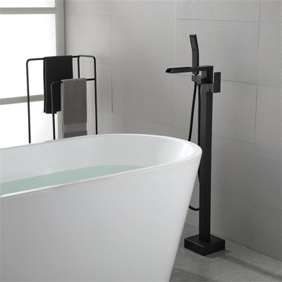 1 Handle Clawfoot Tub Faucet with Diverter