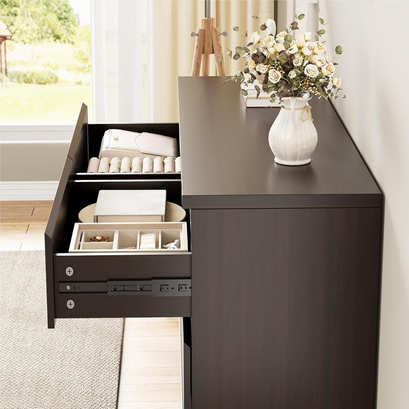 120cm W 6 - Drawer Chest of Drawers, Wenge