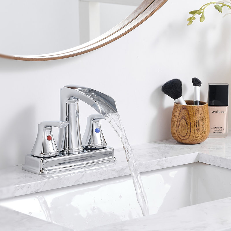 Modern Chrome Bathroom Sink Faucets, Brass Build, Elegant Design, Home Use