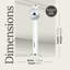 Alina II 77.75'' Metal Floor Clock