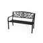 Banc de parc en acier thermolaqué Caudell