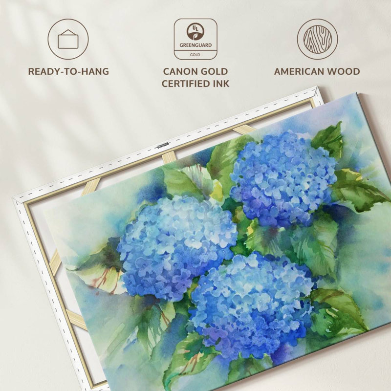 Harnek Sky Blue Hydrangeas, 26" H x 39" W