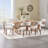 Inelda Upholstered Linen Dining Chairs with Wood Legs-1910603100