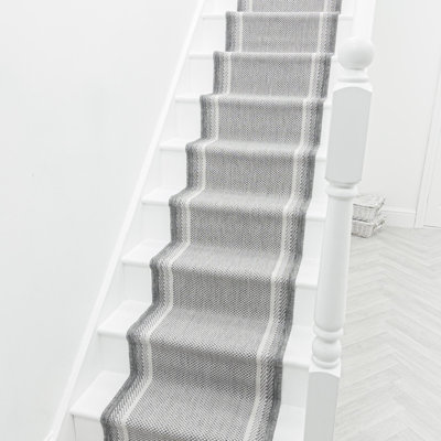 Stair Runner Chequered Flatweave Area Rug