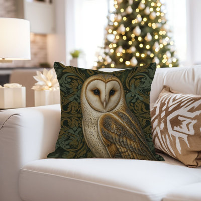 Housse de coussin animaux animaux William Morris - Owl