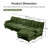 4-Seater L-Shaped Sectional-149061269