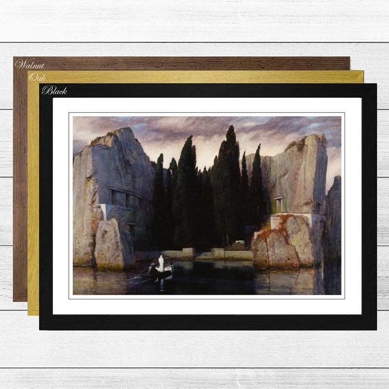 Arnold Bocklin - Single Picture Frame Painting, Black