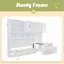 Lit escamotable simple avec placard, tiroirs et bureau-72891396