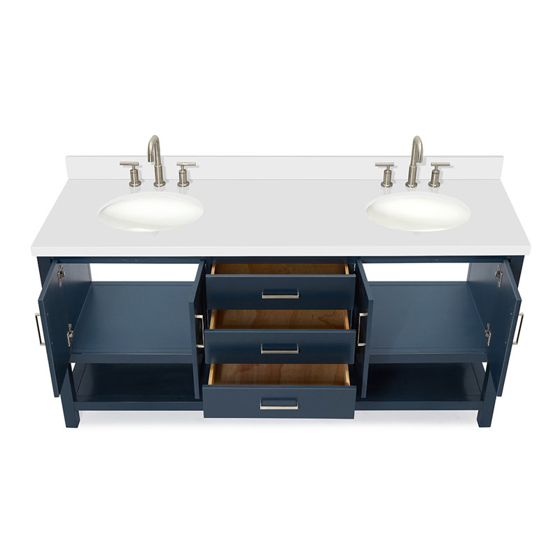 Magnolia Bath Vanity Oval Basin S073DWQ, Midnight Blue, Oval