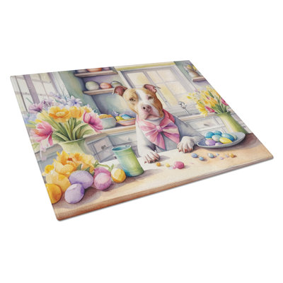 Planche à découper en verre décorative