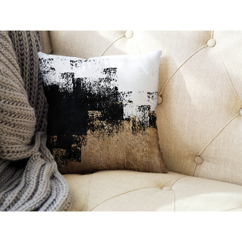 Coussin décoratif intérieur / extérieur Wes, L 15 po x H 15 po, H 15 po x l 15 po