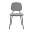 Chaise d'appoint en gris clair