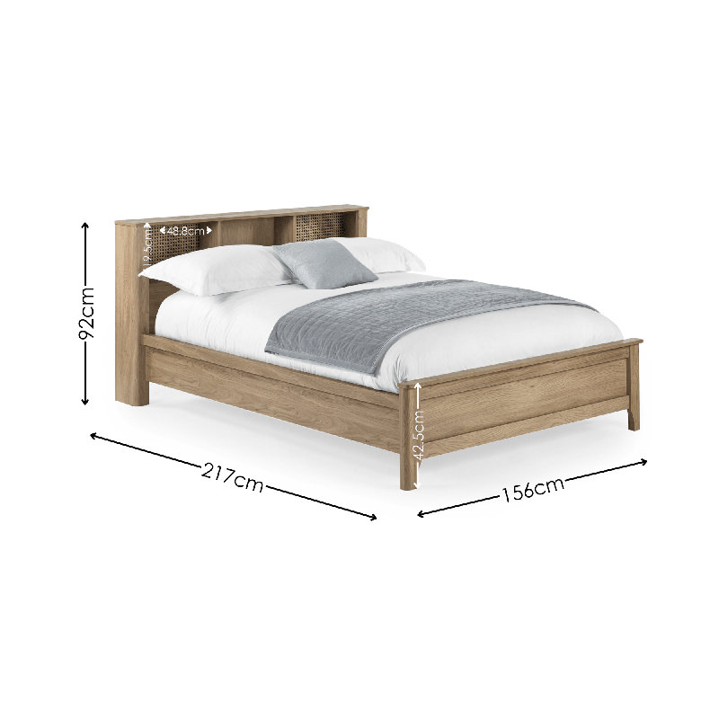 Georgio Storage Bed, Double (4'6), Brown