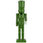 Figurine de Noël soldat casse-noisette avec arbre - 15 po - vert