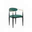Ensemble de chaises de salle à manger rembourrées en tissu avec accoudoirs, 4 pieds-578663237