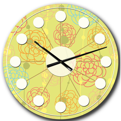 Horloge murale rétro Mid-Century