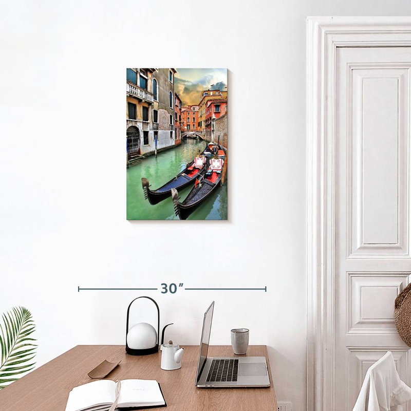 Aime Romantic Venice Canal, 24" H x 16" W