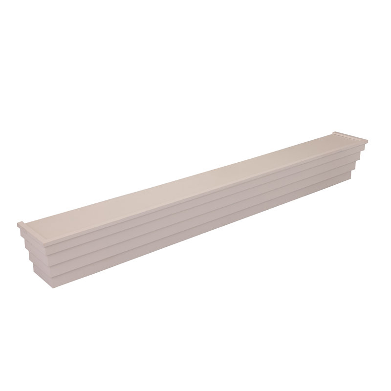 Poplar Floating Shelf, 7.25" H x 72.25" W x 5.25" D