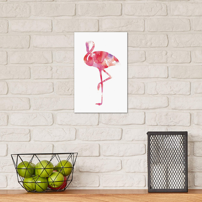 Flamingo by Andreas Lie - Wrapped Canvas Print, 66.04 cm H x 45.72 cm W x 1.91 cm D