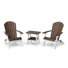 Ensemble Adirondack pliant 3 pièces avec table d'appoint Heritage