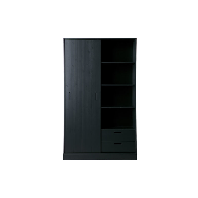 Highview 1 Door Wardrobe, Black
