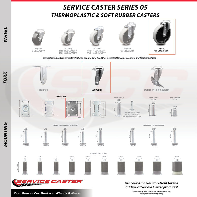 Rubbermaid Cart Casters