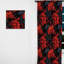 Noir Illusions Moody Patterns I - Rideau bohémien - Velours obscurcissant - 1 panneau-107575457