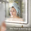Miroir de salle de bain / de salle de bain anti-buée à DEL certifié Aevar avec garantie de 3 ans UL-2070940640