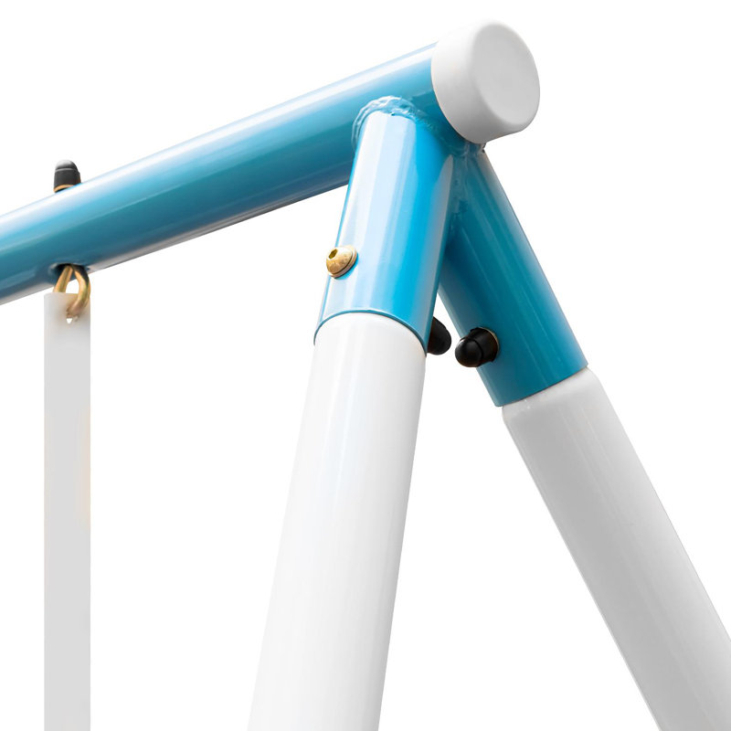 OneConcept Metal Swing Set with 3 Swing(s), Blue