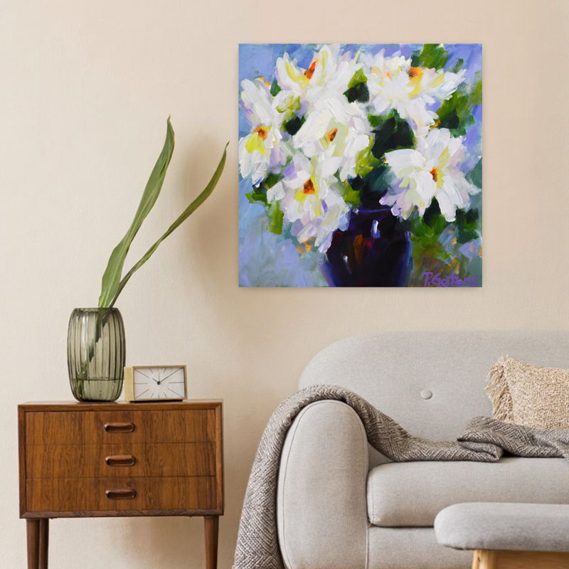 Bouquet de pivoines blanches, H 24 po x l 24 po