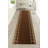 Custom Size Trellis Brown Bordered Design Anti Slip Low Profile Loop Pile Indoor Runner Rug Carpet-308643607