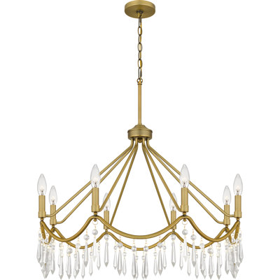 Lustre classique / traditionnel à 8 lumières à intensité variable Jefson