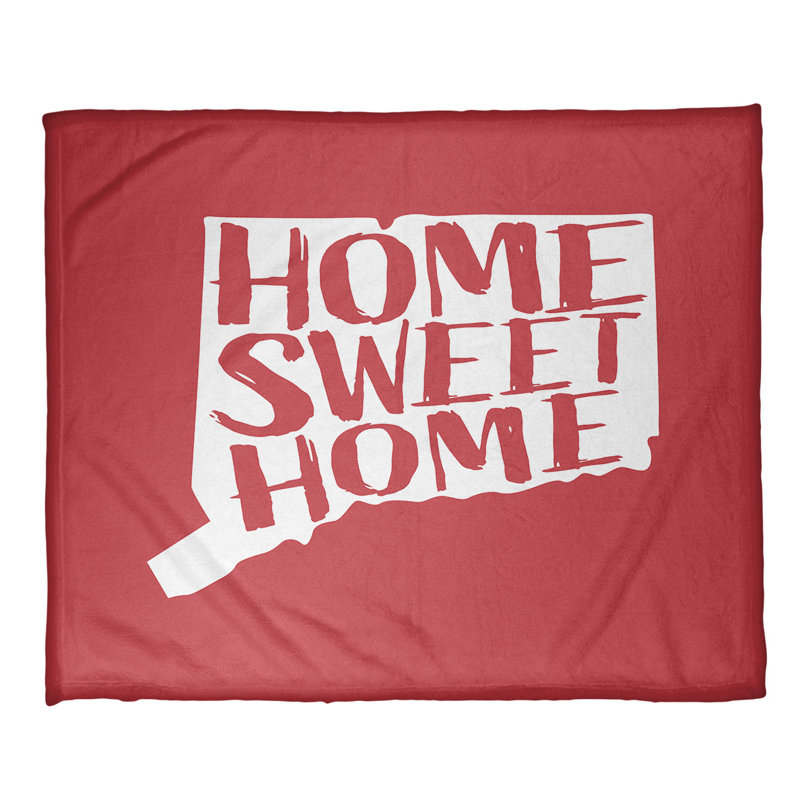 Jeté en polaires pour connecticut home, l 32,5 po x L 42,5 po, Rouge