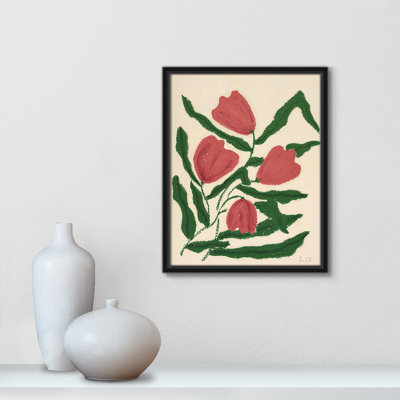 Colette Red Tulips Print by Camilla Bergqvist