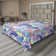 Ambesonne Floral Boho Flat Sheet Leafy Tropical Blooms