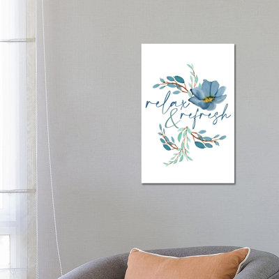 French Blue II 1 Piece Wrapped Canvas Wall Art