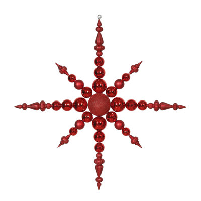 43" Shatterproof Radical Snowflake Commercial Christmas Ornament