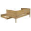 Lit de jour simple Stewart avec couchette, charme rustique et fonctionnalité moderne pour des espaces de vie polyvalents