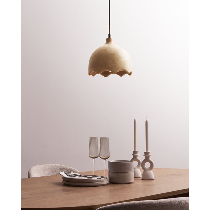 1 - Light Natural Single Pendant