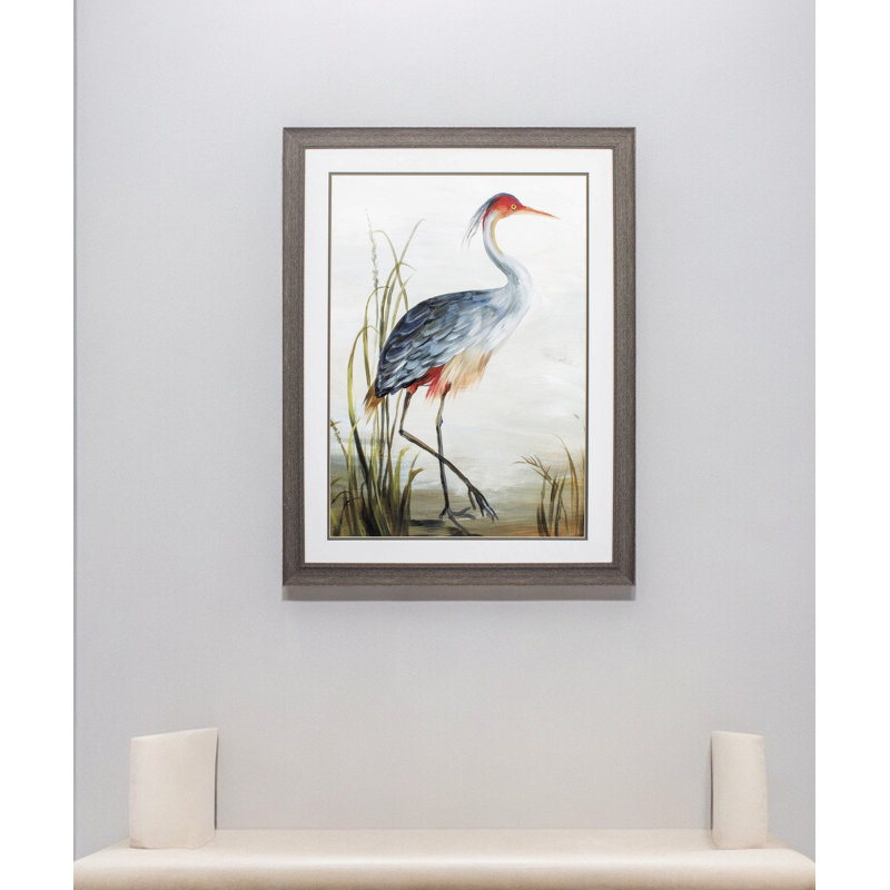 Art mural encadré 36 "x 27" brun
