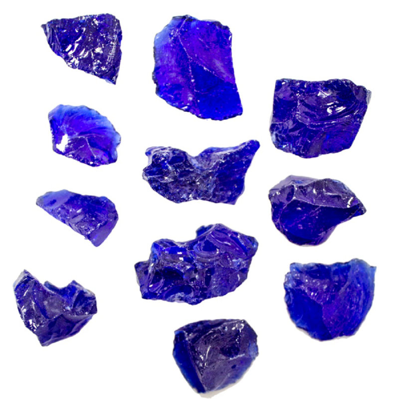 Verre à feu recyclé Sundberg, Bleu de cobalt