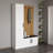 Modern Hall Stand, White, 53.1 x 82.7 x 13.8 inches | 100% Melamine Coated Particle Board, Thickness: 0.7 inches | Stylish Storage Solution for Entryway & Living Room, Durable & Elegant Design-102346803