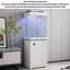 Réservoir d'aquarium en verre transparent sans rebords sans tuyaux visibles-468351887