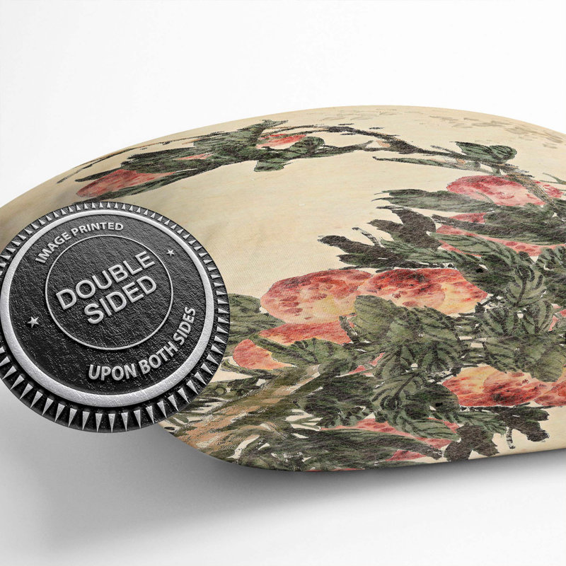 Peaches by Wu Changshuo Cushion with Filling, 40cm H x 40cm W x 15cm D