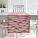 Dana Strider Two Colour Fractured Stripes Table Runner