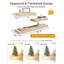 Heurich, 3 tablettes flottantes en bois peint, tablettes murales de salle de bain de 2 pouces d'épaisseur-1814211891-1814445504