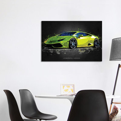 Lamborghini Huracan by Gab Fernando - Wrapped Canvas Print