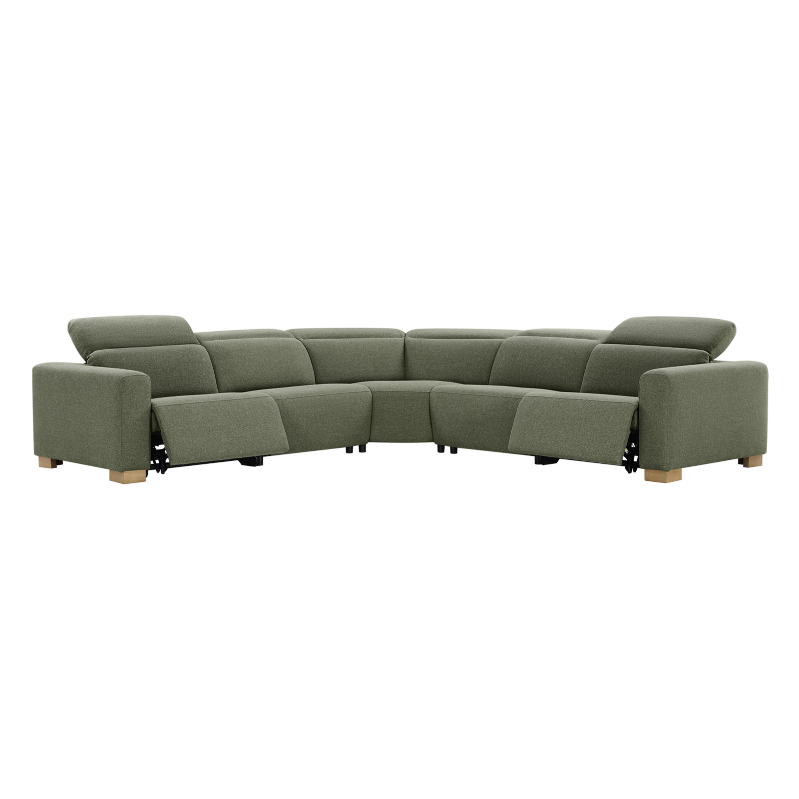 Becki Owens for Joss & Main 130" Modular Sofa, Marin Twig Performance Linen Blend
